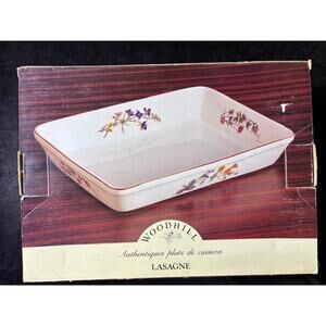 Woodhill Lasagne Floral Bakeware Casserole Baking Dish 13620 In Box New